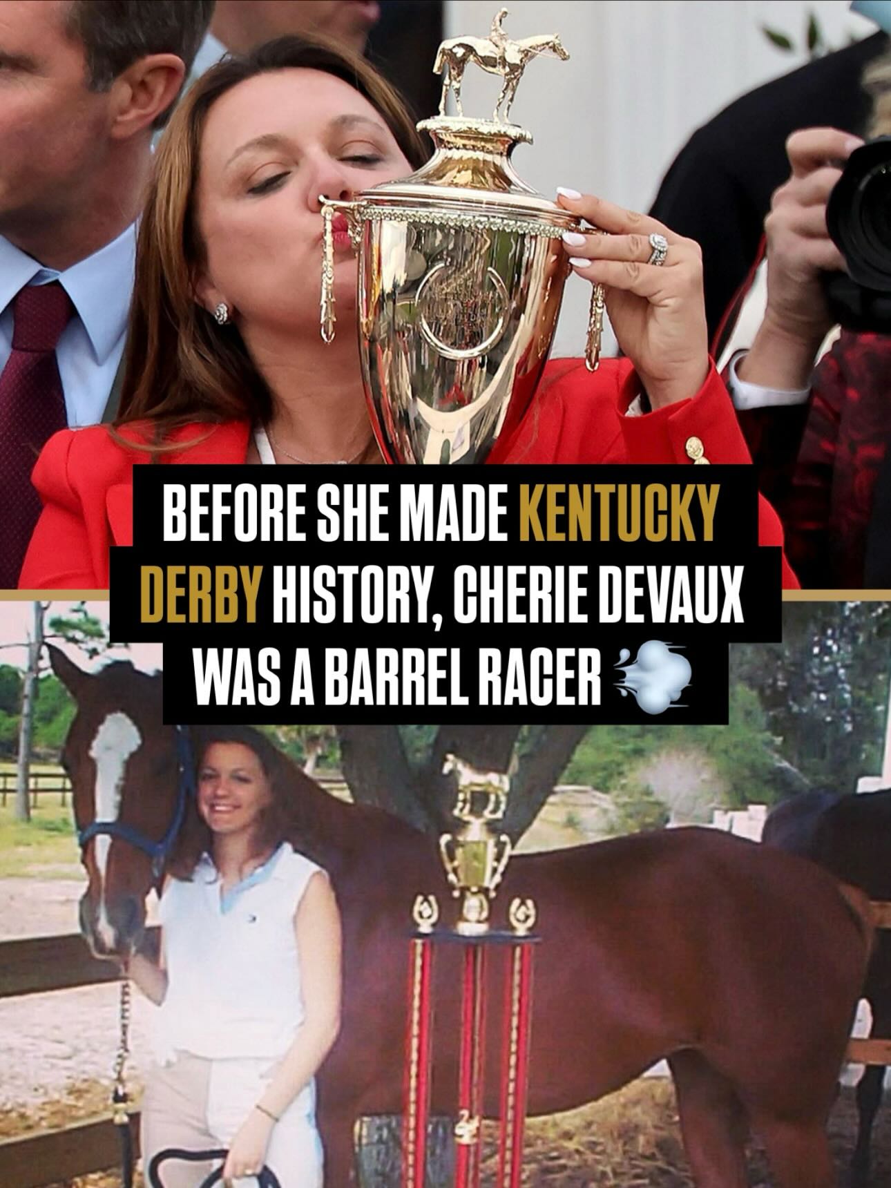 Barrel racing on the way to history 👏 

Cherie DeVaux became the first female trainer to win a Kentucky Derby after Golden Tempo’s victory earlier this month. And as DeVaux shared on Western Sports Round-Up, barrel racing was one step on her journey. 

Watch our full interview with DeVaux on Cowboy+ 📺