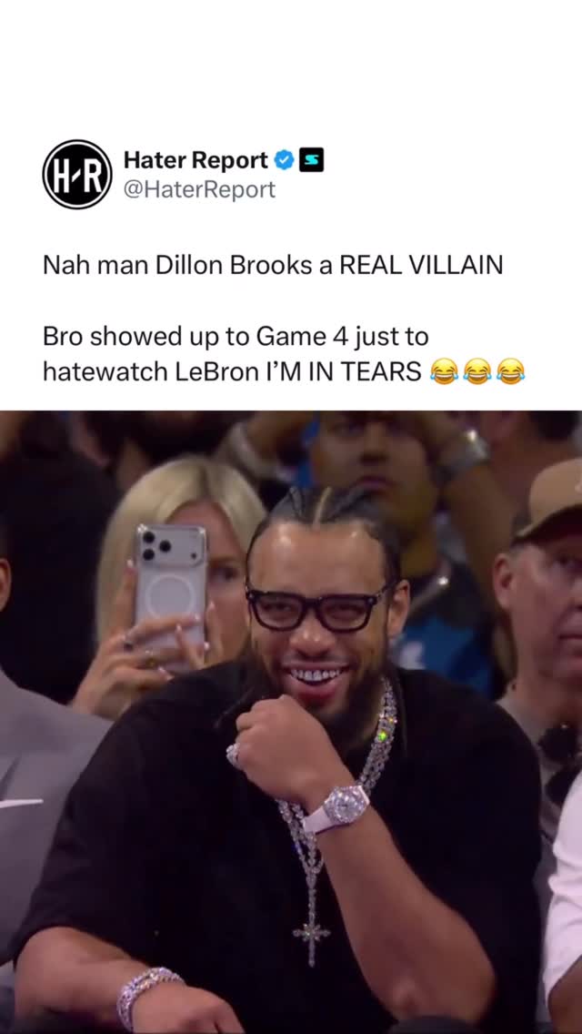 Dillon Brooks is the biggest LeBron hater 😭🤦‍♂️

Bro really pulled up to watch the Lakers get eliminated.