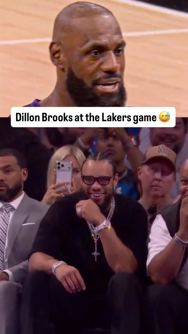 Dillon Brooks is hate watching the Lakers as they face an elimination game 😅

#NBA | #Lakers | #Suns | #Basketball