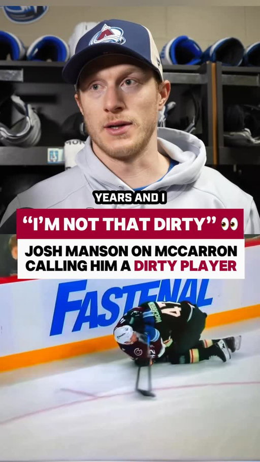 Josh Manson responded to Michael McCarrons “dirty player” comments 🍿