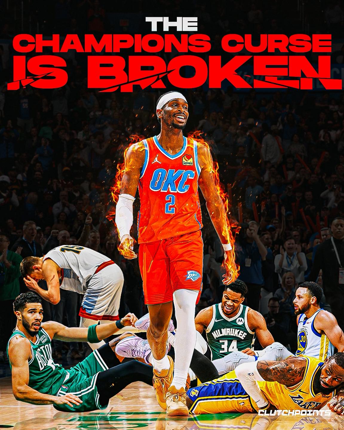 OKC just broke a 7-year curse.

Since 2019, the defending champs have NOT made it past the 2nd round the next year... until now.

Take a look:

🏆 2019 Raptors: Champs
❌ 2020 Raptors: Lost in 2nd round

🏆 2020 Lakers: Champs
❌ 2021 Lakers: Lost in 1st round

🏆 2021 Bucks: Champs
❌ 2022 Bucks: Lost in 2nd round

🏆 2022 Warriors: Champs
❌ 2023 Warriors: Lost in 2nd round

🏆 2023 Nuggets: Champs
❌ 2024 Nuggets: Lost in 2nd round

🏆 2024 Celtics: Champs
❌ 2025 Celtics: Lost in 2nd round

🏆 2025 Thunder: Champs
❌ 2026 Thunder: IN CONFERENCE FINALS

Before OKC, the last defending champ to make the Conference Finals the next year was...

The 2019 Warriors, who went back to the Finals in 2019.

Now that the Thunder have gotten over one hurdle, another one is looming

The NBA hasn't had a back-to-back champion since the 2017 and 2018 Warriors.

Will OKC be next?