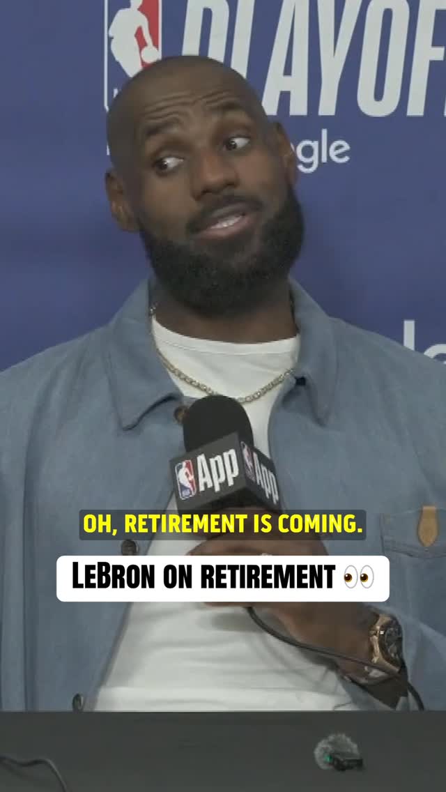 If you were looking for an answer about LeBron James’ future in the NBA, you’ll have to wait and see. 😅 #NBAPlayoffs