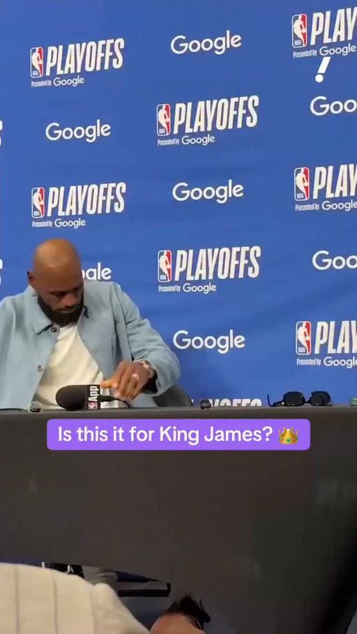 LeBron walks off the podium for potentially his last time 👀