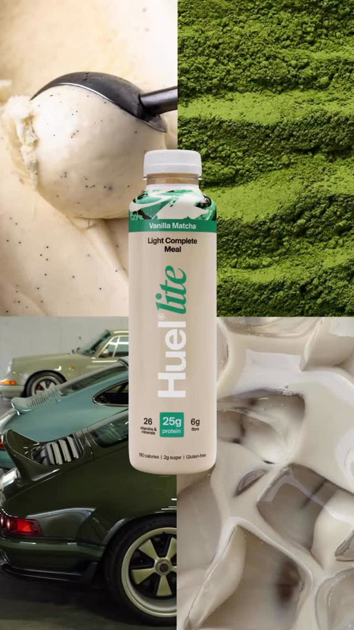 NEW IN 💚 Meet the light meal with a matcha twist.

190 calories
25g protein
6g fibre
26 vitamins & minerals

Huel Lite Vanilla Matcha. Light on calories. Big on nutrition.
Available in 🇬🇧