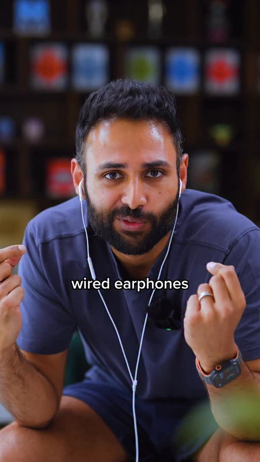 Why is everyone wearing wired earphones? 🤨