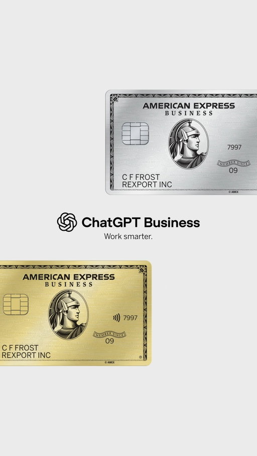 A simple way to get more from a tool you use every day. New! Enroll and get up to $300 back per calendar year on U.S. purchases of ChatGPT Business subscriptions on the Business Platinum or Business Gold Card. Enrollment required. Visit the links in our bio to learn more. #AmexBusiness
