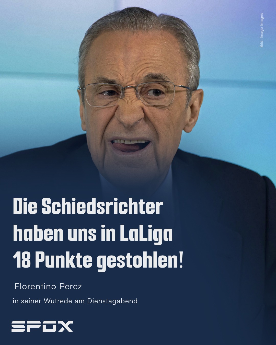 "Ich habe bei Real Madrid nur sieben LaLiga-Titel gewonnen!? Ich hätte 14 gewinnen müssen. Die anderen sieben Titel haben sie mir gestohlen!"