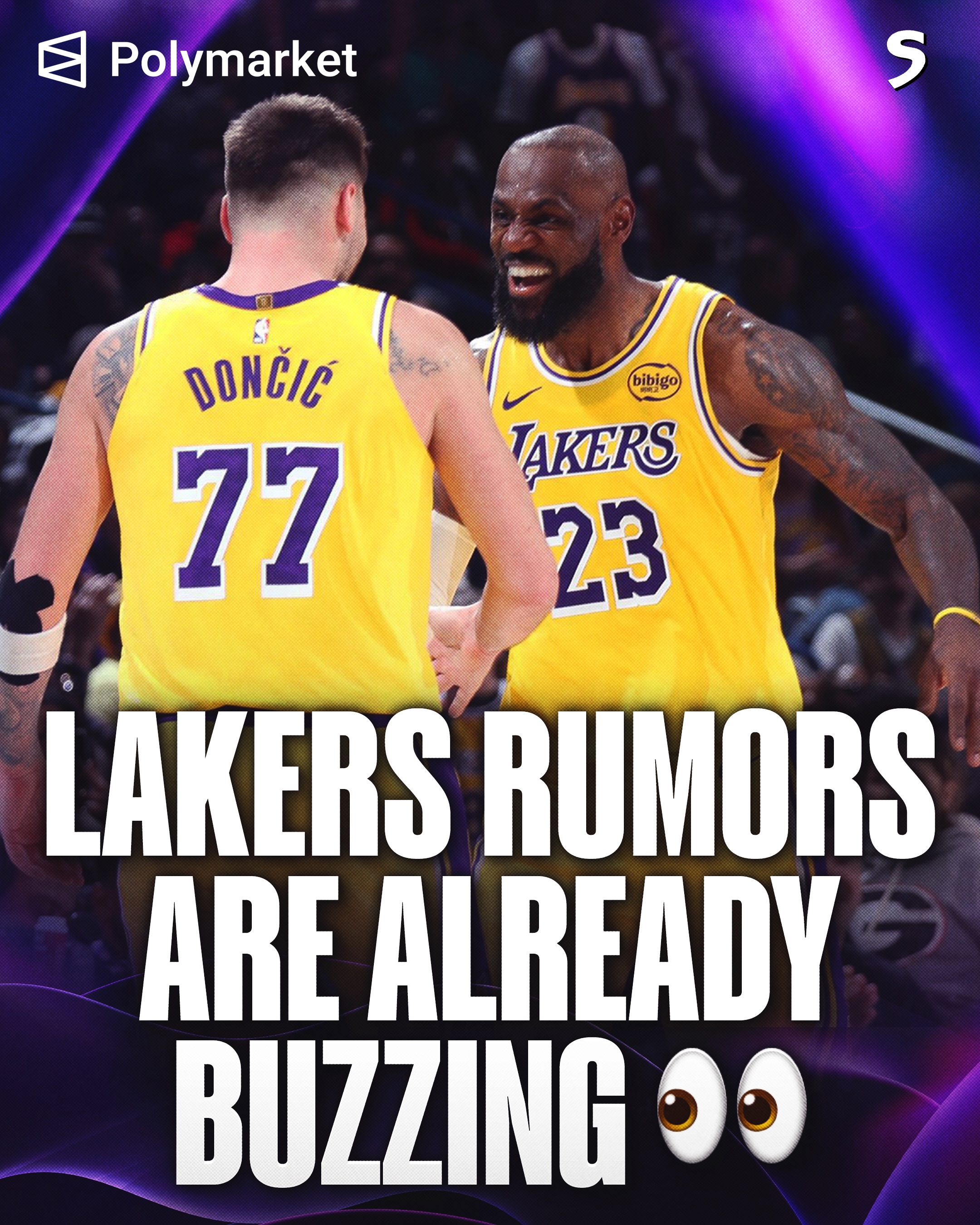 Should the Lakers re-sign LeBron James and Austin Reaves? 🤔

Use our code NBA20 for early access and $20 free when you download the Polymarket app @polymarketsports