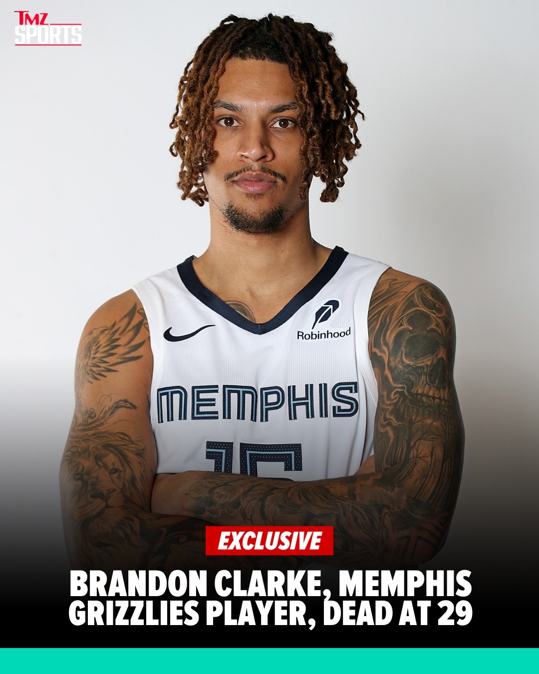 Brandon Clarke, power forward for the Memphis Grizzlies, died on Monday, TMZ Sports has learned. He was only 29 years old. 💔🕊️

FULL STORY AT LINK IN BIO 🔗