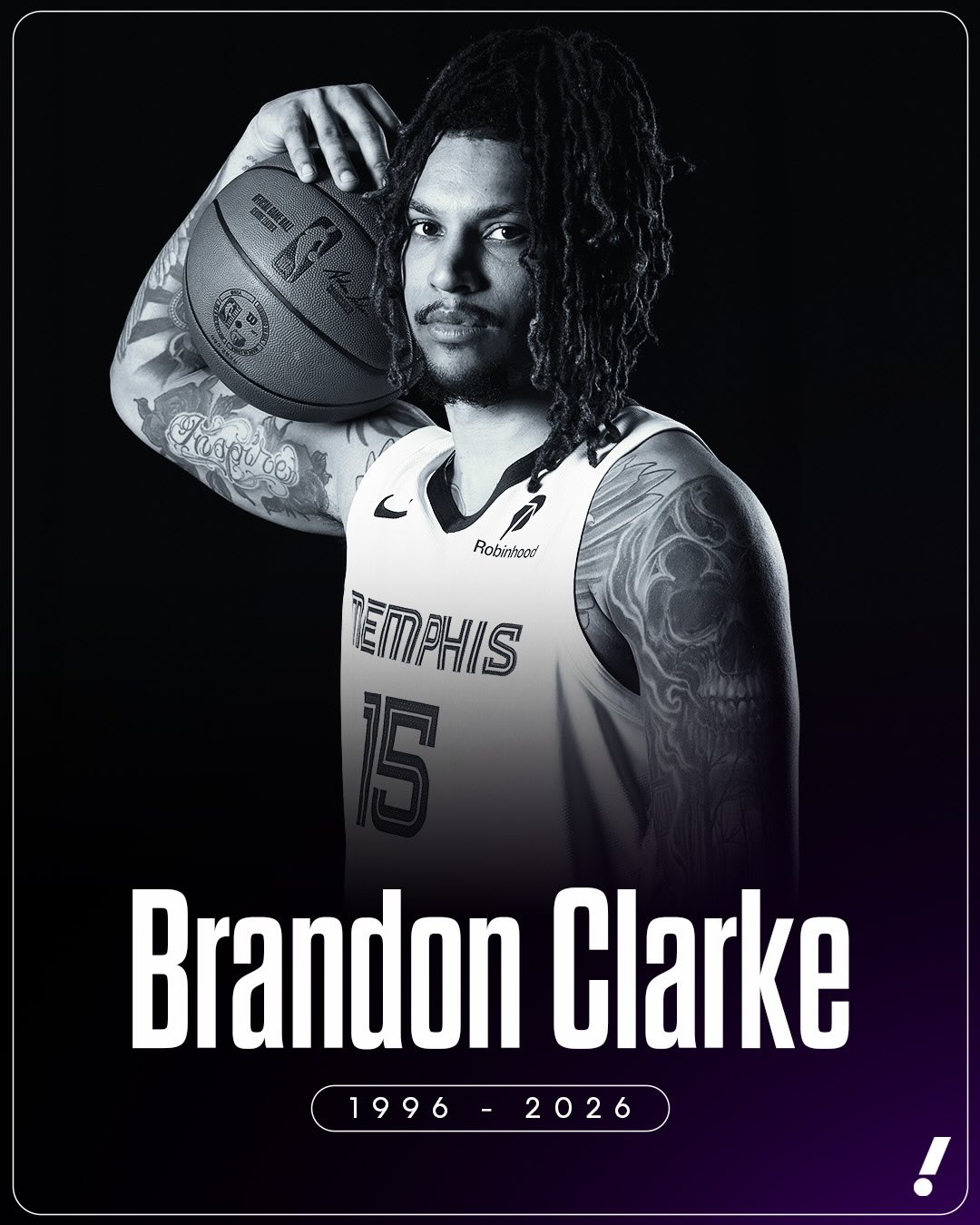 Memphis Grizzlies forward Brandon Clarke has died at the age of 29, his agency announced.