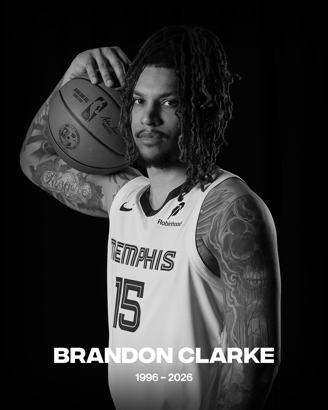 Rest in peace to Memphis Grizzlies forward Brandon Clarke who passed away at the age of 29 🙏
