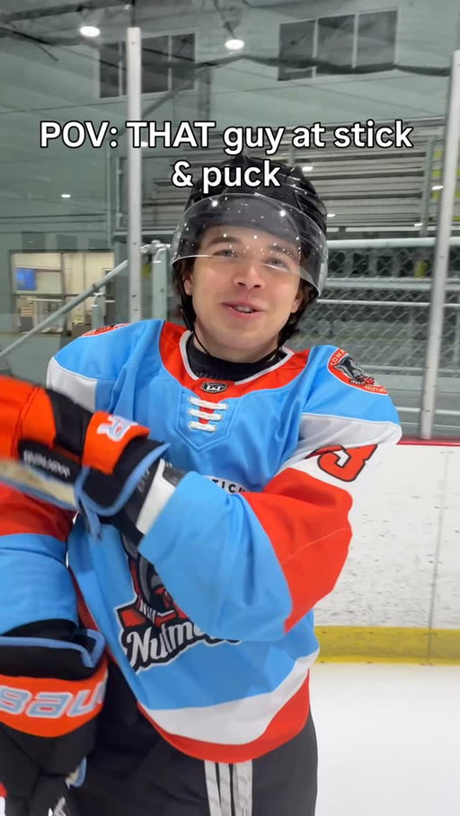 Buddy thinks he owns the rink..