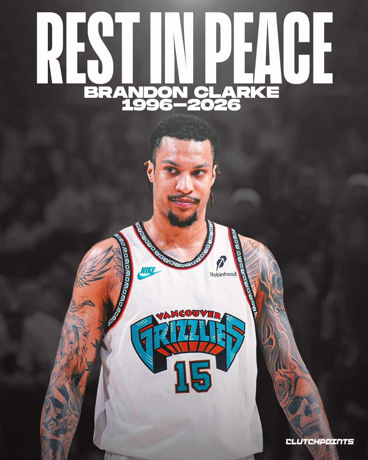 Brandon Clarke of the Memphis Grizzlies has died at 29 years old.

Prayers go out to his family and friends 🕊️