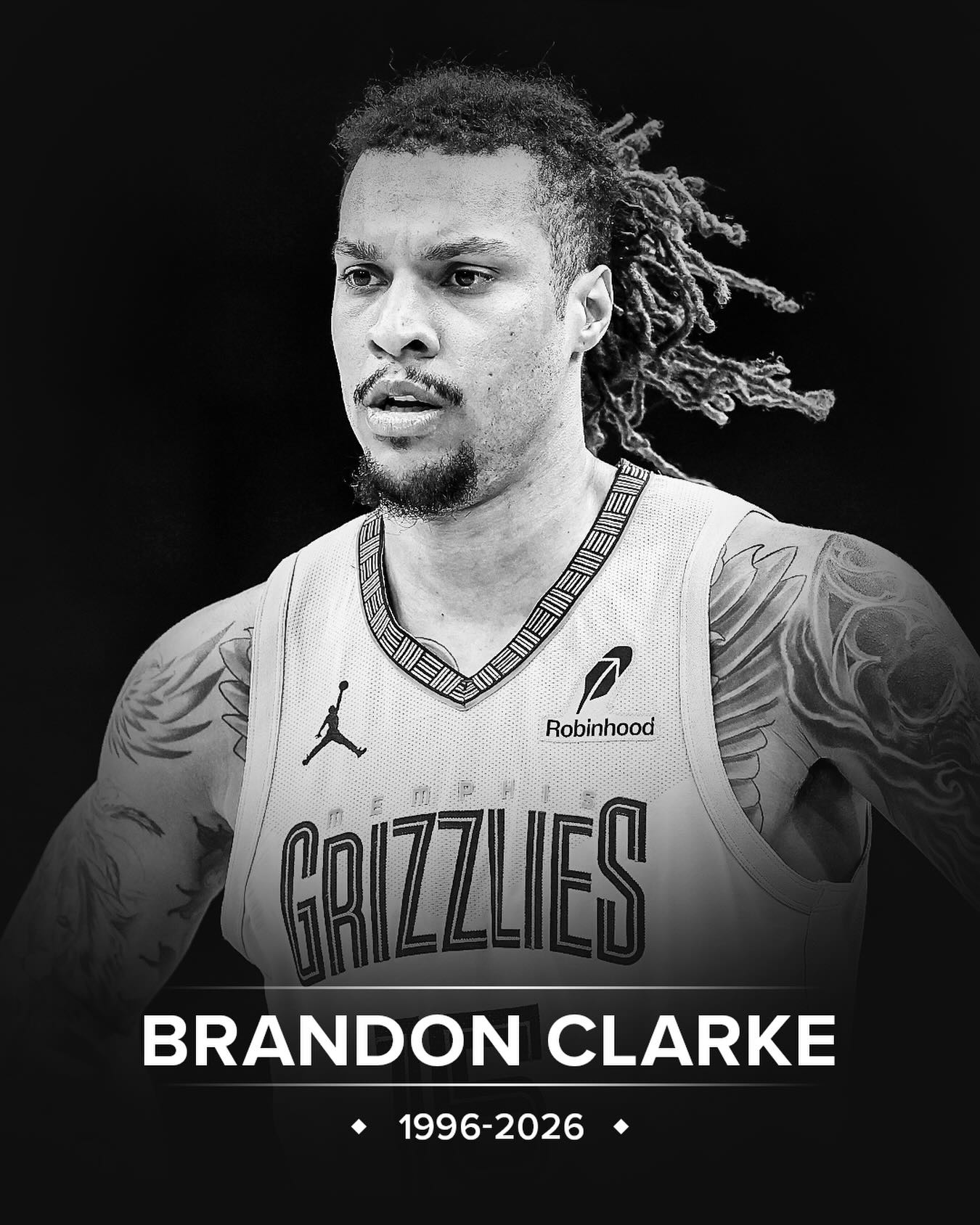 Brandon Clarke has passed away at 29 years old.

The Vancouver native played seven seasons in the NBA with the Memphis Grizzlies.