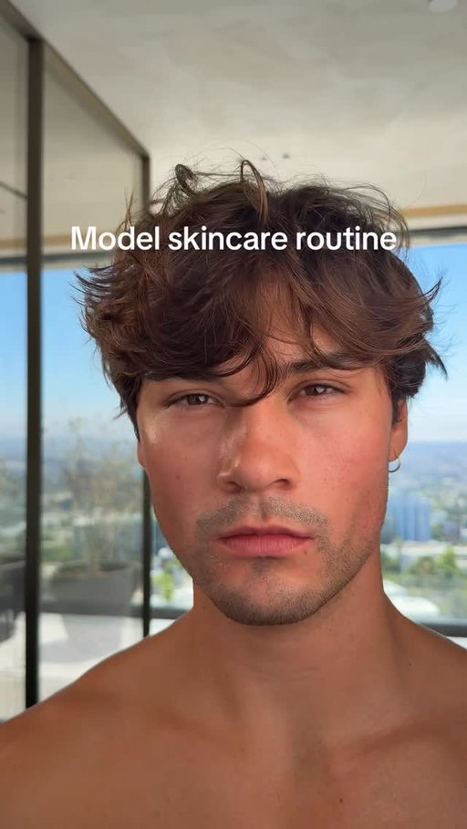 My skincare routine as a model🫧🧴#skincare #hair #grwm #fy #nathan