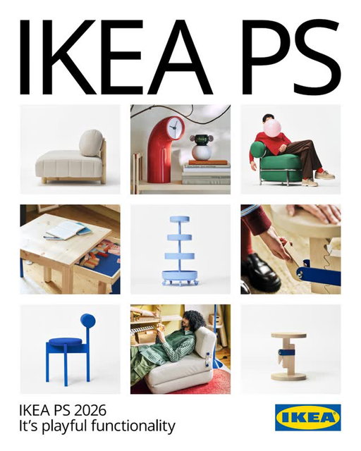 It’s baaaaaack! ✨

Since its debut in 1995, the IKEA PS collection has been pushing the boundaries of Scandinavian design making it available to the many.

For the 10th edition of #IKEAPS2026, we gathered 12 designers and briefed them to explore playful functionality: where everyday function meets unexpected elements of playfulness. 

Discover 44 pieces: from an air-filled easy chair to lamps, a solid pine cabinet, hand-blown glass, and rugs. Each piece designed to appeal to our inherent human curiosity with mischievous details that will bring joy to your everyday.

Tap the 🔗 in bio to read more about this collection.

Available from 14 May onwards. Please contact your nearest IKEA store for more details.