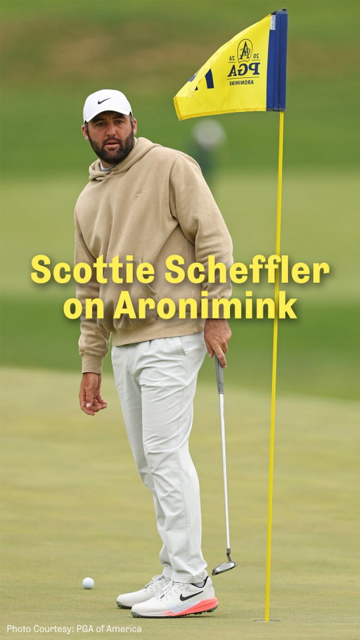 Great explanation from world No. 1 Scottie Scheffler on how Aronimink plays like two completely different golf courses depending on if conditions are firm or soft.