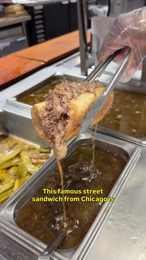 📍 @portilloshotdogs: The Italian Beef Sandwich, known for being wet and messy, is a famous street sandwich from Chicago and one that you need to try!

Portillo’s has been around since 1963 and people have been obsessed with them ever since.

I’m here today taking you behind the scenes to show you how to order an Italian Beef Sandwich!

It’s fully customizable. And here’s how you can make one:
1. Start by choosing a size (Regular or Big)
2. Choose if you want it wet, dry (they wring out the meat), dipped in gravy, or with gravy on the side
3. Choose your pepper options
4. Choose your cheese options

The beef is slowly roasted in gravy for 4 hours. And it is amazing! 

I highly recommend getting it fully dipped in their gravy - it was my favorite.

Y’all should check it out and let me know what you think!

#Portillos #ItalianBeefSandwich #houstonfood #houstonrestaurants #sponsored