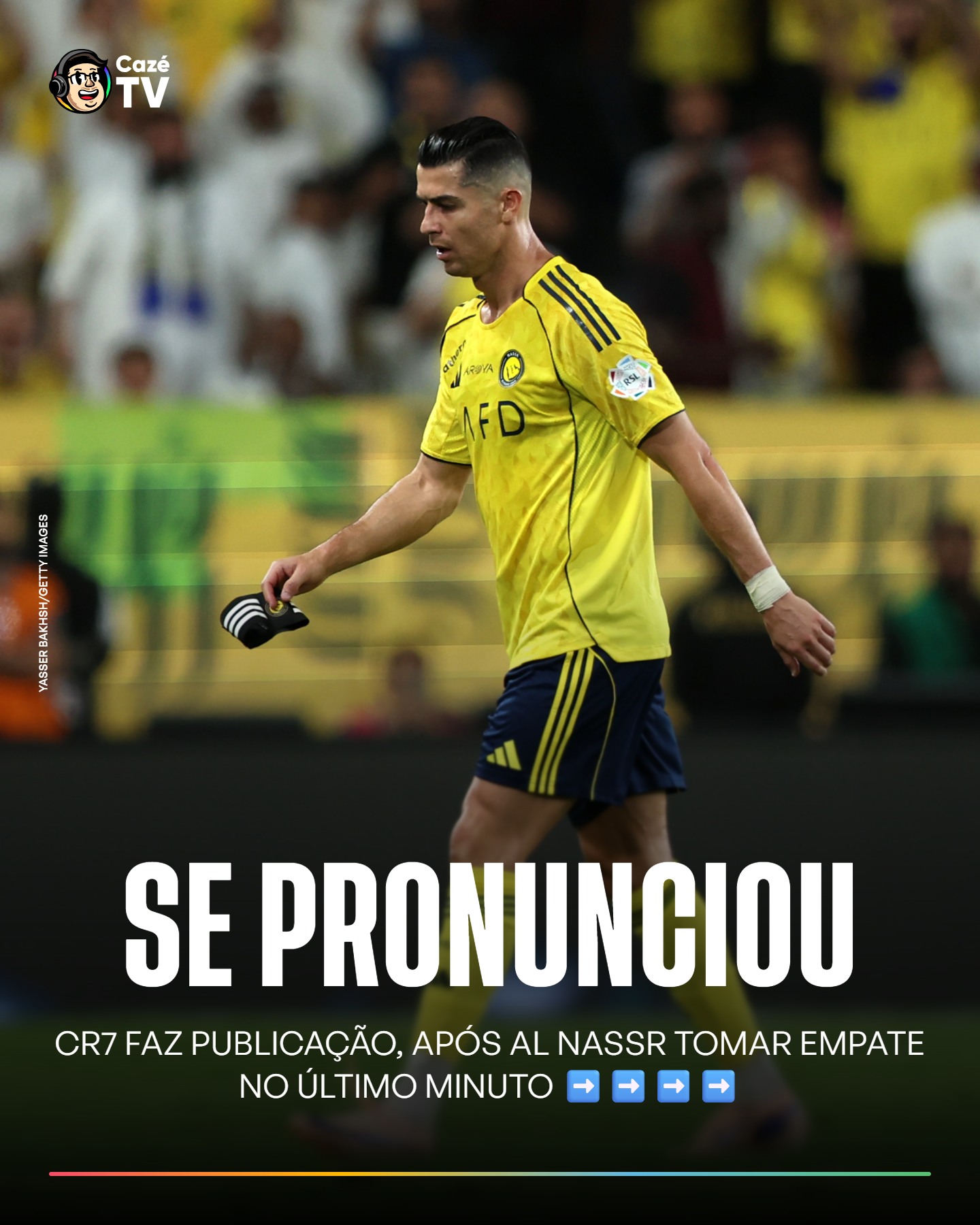 MENTALIDADE DE CAMPEÃO 🧠 

Título adiado? SEM PROBLEMAS! Cristiano Ronaldo segue focado para conquistar o seu PRIMEIRO TÍTULO COM O AL NASSR! 🏆 O homem é viciado em vencer! 

#CoberturaCazéTV #CampeonatoSaudita #CristianoRonaldo #cztv25