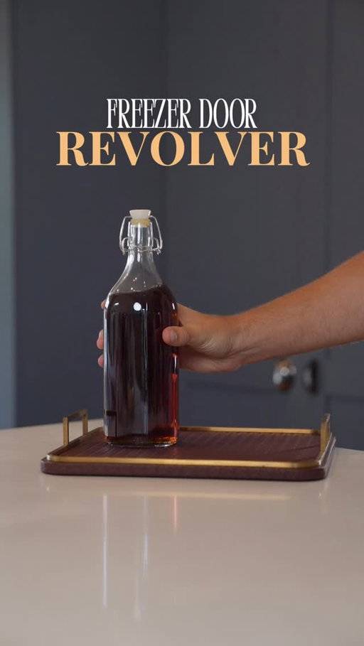 FREEZER DOOR REVOLVER ☕️+🥃

If you’re a fan of old fashioneds and espresso martinis you’re going to love this one.

Revolver:
1 Bottle of Rye or Bourbon
7oz Coffee Liqueur ( I like Tia Maria )
12 Dashes Orange Bitters
4oz Water

To serve:
Pour 3oz straight up in coupe or over a large rock.

Garnish: Orange Peel 

Serves 10-12

Comment “HOST” and I’ll send you a list of my 5 favorite freezer door cocktails.