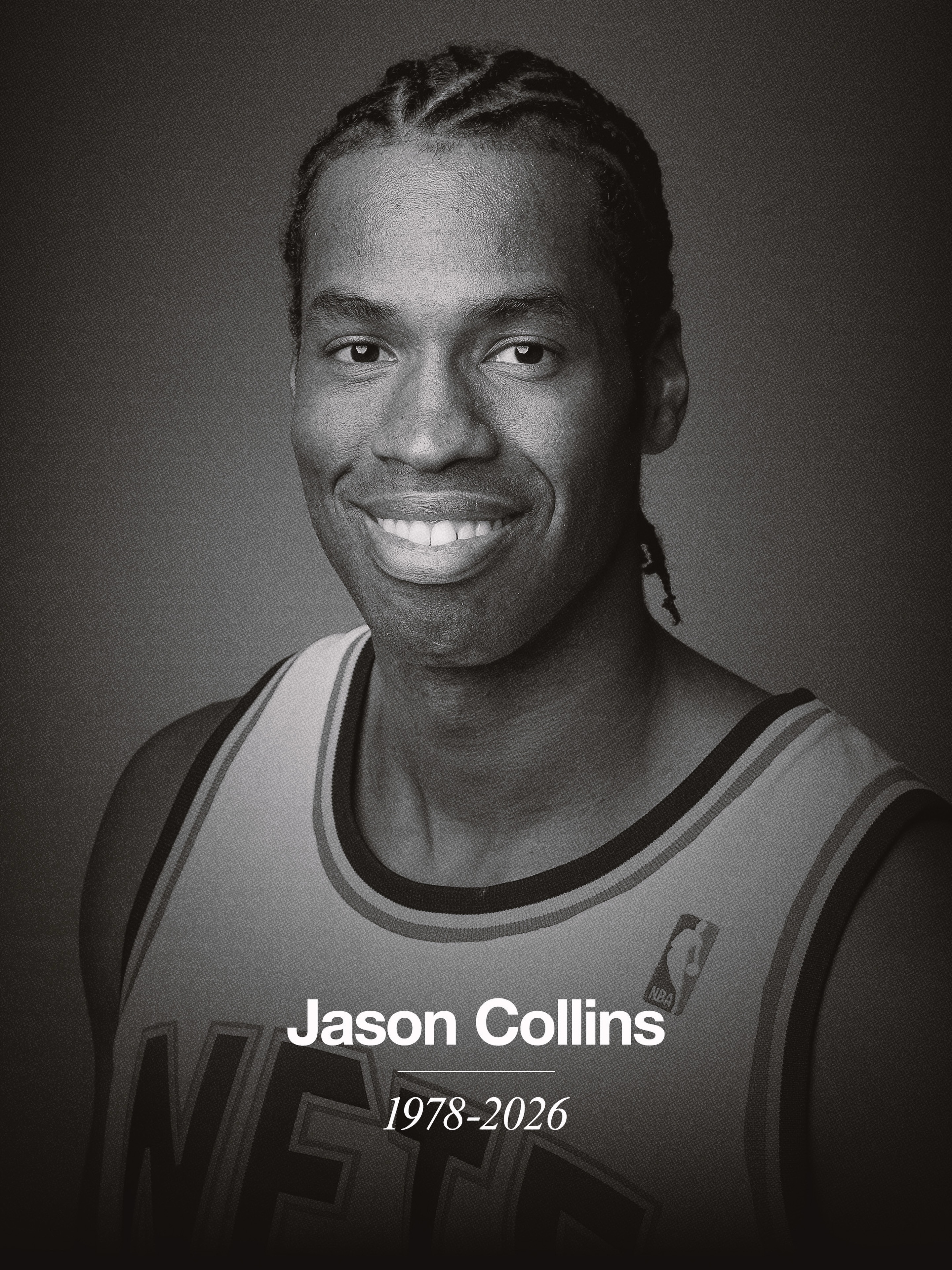 We are heartbroken to learn of the passing of Jason Collins.

Jason spent eight seasons in a Nets uniform, helping define an era of our franchise and playing a vital role on our back-to-back Eastern Conference championship teams in 2002 and 2003. He was a constant in our locker room - selfless, tough, and deeply respected by teammates, coaches, and staff alike.

Those who were around Jason every day knew him not just as a competitor, but as a genuinely kind, thoughtful person who brought people together. His impact extended far beyond the court, and his courage and authenticity helped move the game - and the world - forward.

Our thoughts are with his family, friends, and everyone who had the privilege of knowing him.

Jason will always be a part of the Nets family, and he will be deeply missed.