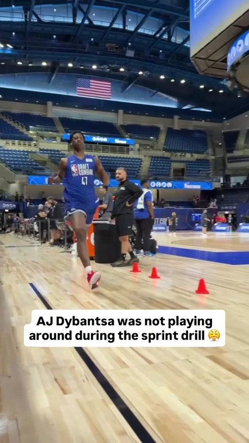 @aj.dybantsa almost ran out the gym 😭