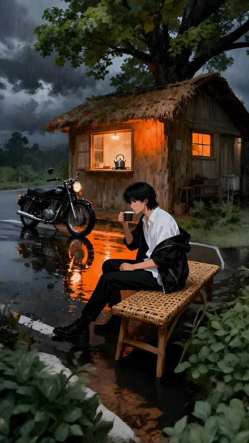 Peace 🍃🌧️✨
.
.
.
.
Created using @reve_image 
Follow: @skysparxx for more ✨
.
.
.
#animevibes,#nightmood,#cinemetic,#peaceful,#viralreels