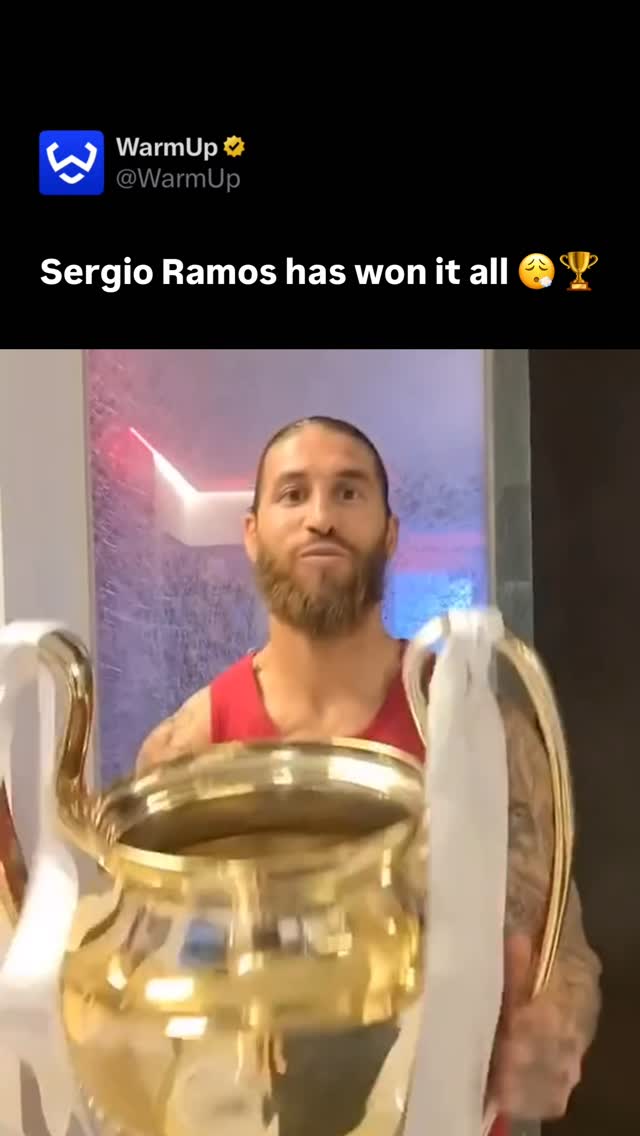 😅

Sergio Ramos is a cornerstone of football history, having achieved the rare feat of a “three-peat” with both his club and country. Representing Spain, he was a vital part of the golden generation that secured three consecutive major international trophies: Euro 2008, the 2010 World Cup, and Euro 2012. He replicated this unprecedented dominance at Real Madrid, captaining the team during their historic run of three consecutive UEFA Champions League titles in 2016, 2017, and 2018. Across these six major triumphs, Ramos proved himself as one of the game’s greatest leaders and defenders.

(Via @sergioramos )