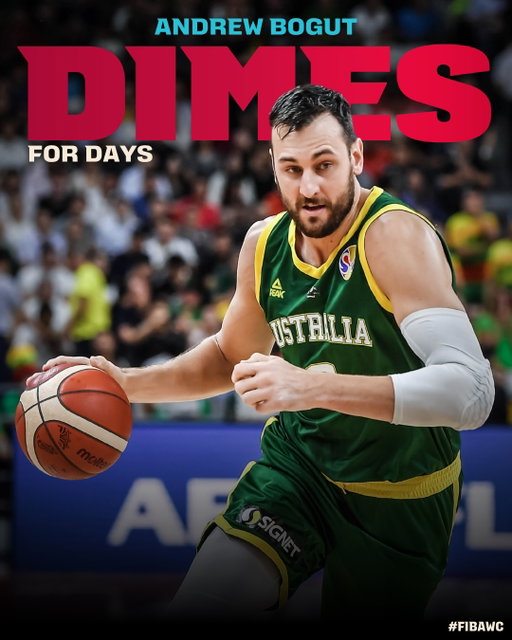 When Andrew Bogut was on the floor, everybody ate 🍴

#FIBAWC