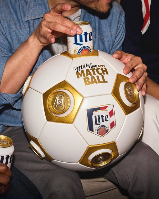 Behold the Miller Time MVP Matchball. It’s a soccer ball. Made of Miller Lite. And it might just be the most prestigious trophy of the tournament. Keep watching our social channels to find out how you can get one for the MVP fan in your crew.