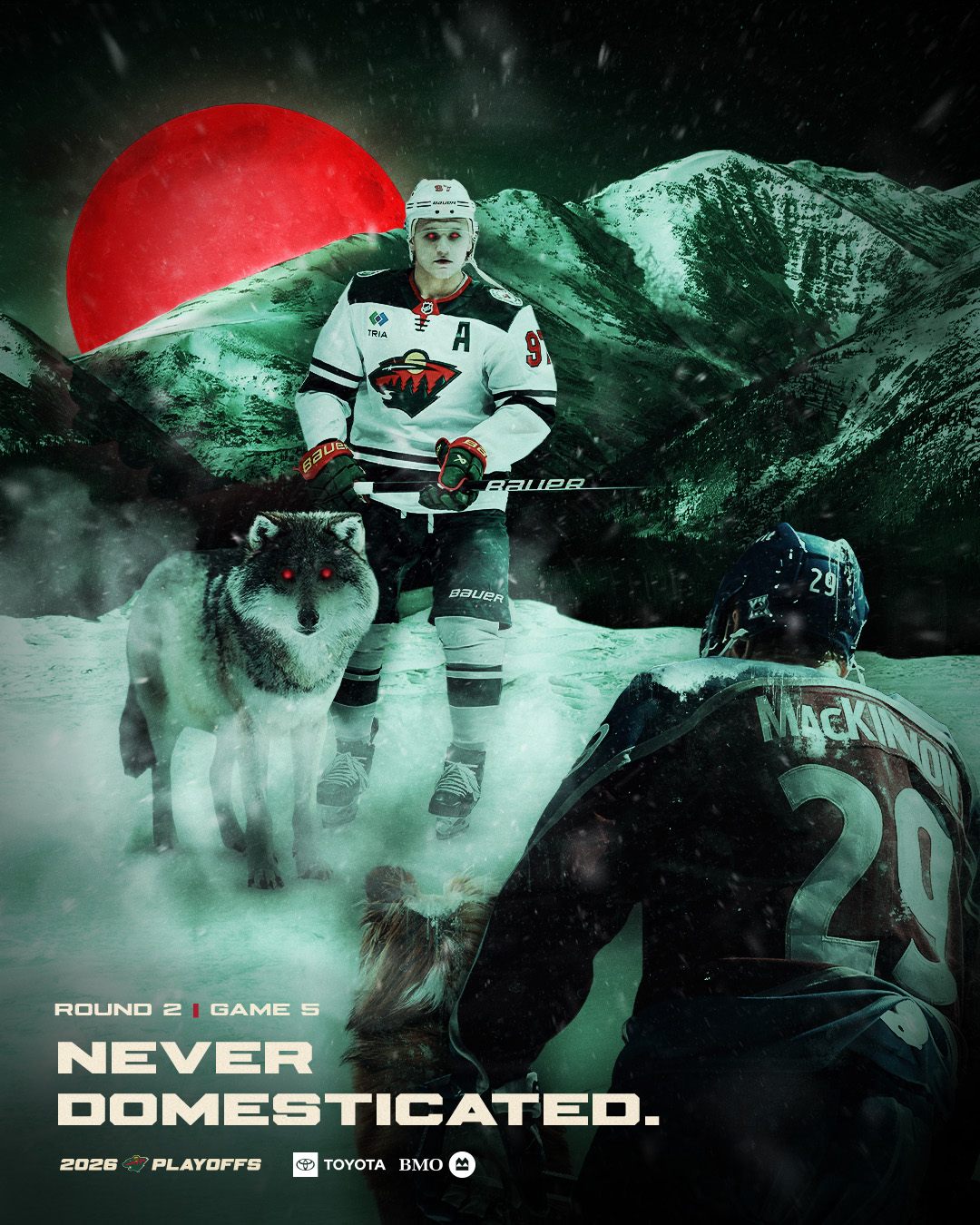 GAME 5 😤.

⏰ 7:00 PM
📺 TNT, truTV, HBO MAX
📻 KFAN 100.3fm
📍 Ball Arena

#mnwild
