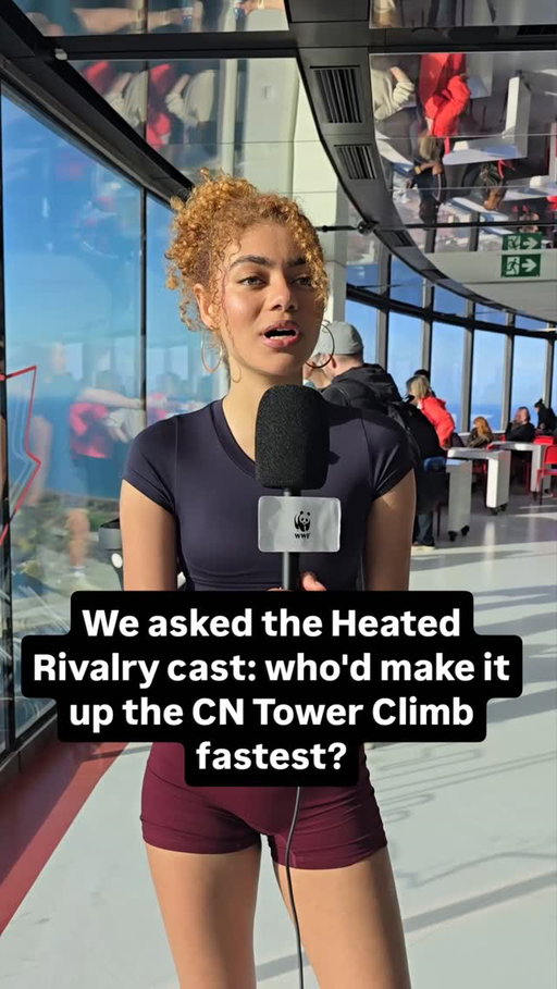 We asked the Heated Rivalry cast who'd make it up 1,776 steps the fastest 👀
One backed the stars. One backed Cliff Marleau. And also... himself. 😭
Meanwhile Franco Lo Presti had absolutely no idea this debate was happening. 🏒

Ready to take on your own climb? Climb the stairs at @bcplacestadium this fall or anywhere in Canada 🇨🇦 wwf.ca/climb