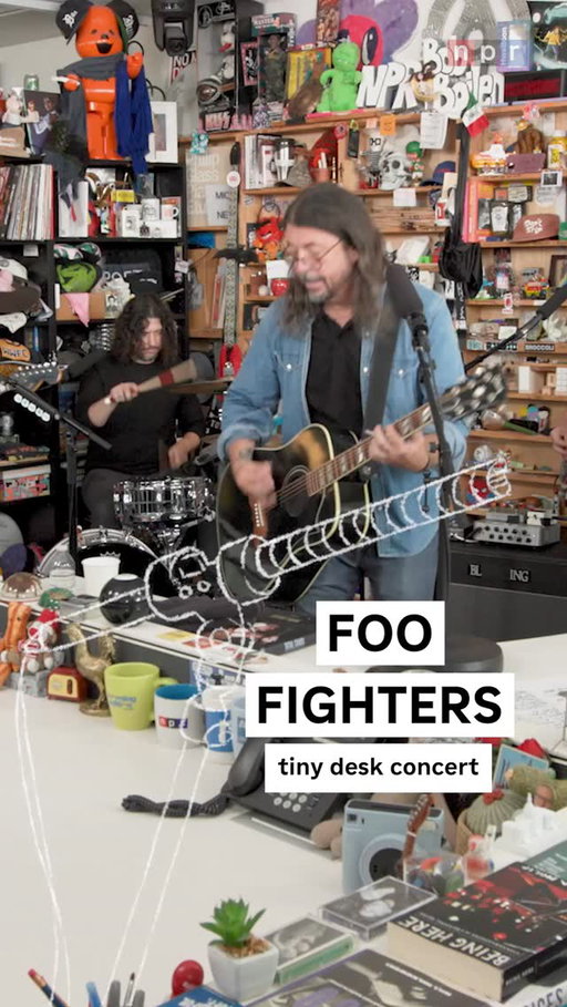#tinydesk • For a better part of the last 30 years, @foofighters has worn the crown for stadium-sized guitar rock. But for this performance, the band shrinks its sound down to something that fits perfectly behind the Desk🌟⁠
⁠
Watch the full performance at the link in our bio, premiering only on npr.org/tinydesk or @nprmusic's YouTube❗️