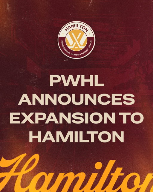 HOCKEY IN THE HAMMER 🔨​

The PWHL is expanding to Hamilton!​
➡️ pwhlhamilton.com