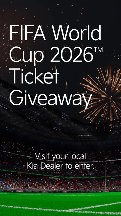 Visit a Kia dealership for your chance to win 1 of 13 pairs of tickets to a FIFA World Cup 2026™ match in Canada. 
 
To enter, scan the QR code on the digital display and complete your entry form. 
 
There will be 4 draws throughout the contest. 
 
Draw Entry Deadlines: 
• 1st Draw: May 17th 
• 2nd Draw: May 24th 
• 3rd Draw: May 31st 
• 4th Draw: June 14th 
 
Click the link in bio to find your nearest Kia dealership and enter today.

#KiaCanada #MovementThatInspires