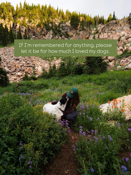Please let my headstone read “and she was a really good dog mom.”

Here’s to another beautiful summer camping and hiking with the pups.
🌲🌻🏕️🪻🌞

If you’ve got a pet or two of your own I’m sure you understand how precious these little beings are to me. We spend all day everyday together and I truly cannot imagine life without them. Atlas and Apollo, love you so much.💜

#dogswhohike #campingdog #idahome