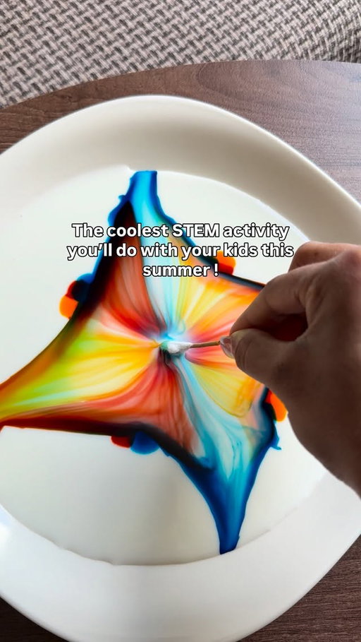 Save this STEM activity for the summer!✨

Magic Milk and I promise you already have everything at home 🥛🌈

All you need is whole milk, food colouring, dish soap and a q-tip. Drop the colours into the milk, dip your q-tip in soap and lightly touch the surface and watch the magic happen! The soap chases the fat molecules in the milk creating the most mesmerising dancing colour effect 🤩

Guaranteed fun for ages 2.5 and up! the science is real, the fun is unreal, and the mess is totally worth it 😅

❤️ Save this for a rainy day or slow summer morning ☀️ 

And let me know in the comments if you try it!

✈️Follow @mom.in.a.million for more!

#STEMforkids #kidsactivities #summeractivities #toddleractivities #momsofinstagram momlife