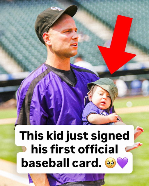 He grew up to get drafted by the same team as his dad 🥹 Top Rockies prospect Ethan Holliday signs his first official MLB card.

Ethan joins his brother Jackson as the Holliday family becomes one of the few in MLB history to have a father and two sons all drafted to the majors ❤️

His 1st Bowman arrives in 2026 Bowman Baseball, available TODAY.