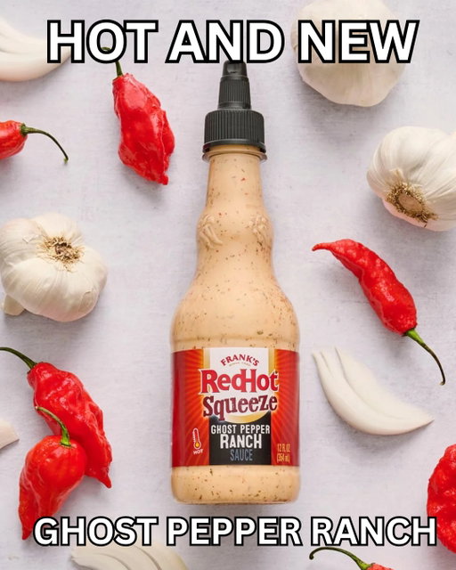 fiery ghost pepper heat + cool, creamy ranch = 💯 ��get your hands on new ghost pepper ranch squeeze sauce with the link in bio.

https://ow.ly/ntpf50YVcLL