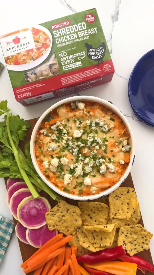 Fully cooked, ready to heat, and microwavable – our APPLEGATE NATURALS® Roasted Shredded Chicken Breast will help you prep meals faster than you can say, "Did you know you can pick up APPLEGATE® ready made protein at Whole Foods Market?"​