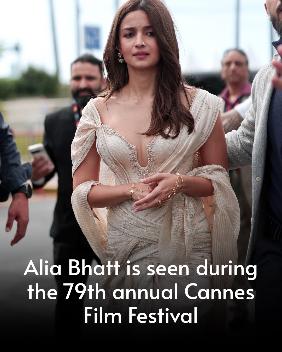 Alia Bhatt is seen during the 79th annual Cannes Film Festival on May 13, 2026 in Cannes, France. (Photo by Jacopo Raule/GC Images)