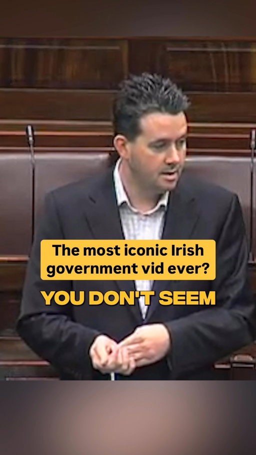 “Most unparliamentary language” 😂🇮🇪

This must be the most iconic clip the Irish government has ever produced 👏

On December 11, 2009, while speaking in a Dáil debate on the Social Welfare Bill for the 2010 budget, Gogarty directed explicit language toward Labour Party TD Emmet Stagg, saying, "With all due respect, in the most unparliamentary language, f## you, Deputy Stagg! F### you!"

He immediately apologized to the House for his language, prompting Deputy Lucinda Creighton to call for his suspension.

The incident was reviewed by the Dáil committee on procedure and privileges, which revealed that "f###" was not listed as a banned term in the Salient Rulings of the Chair, the document governing TD conduct.

Gogarty later explained that his outburst was spontaneous, not premeditated, and should be understood in the context of both his remarks that day and the intense debate from the previous night.

#ireland #dublin #irish #meme