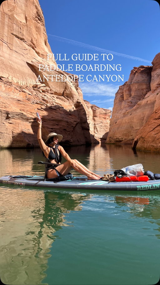 thank you to @livesyncron for fueling this adventure!! Comment “SYNCRON20” and I’ll dm you a link to the FULL guide for this trip to paddle Antelope Canyon plus 20% OFF your Syncron Elixirs on Amazon ⚡️

HOW TO USE AMAZON DISCOUNT CODES:
- choose Syncron case flavor and to cart
- go to checkout
- under “Paying With (your card number)” click “Use a gift card, voucher, or promo code”
- input code ANDREABLAKE for 20% off your case *expires Aug 13, 2026*

As always - please respect the land and leave no trace 🐻