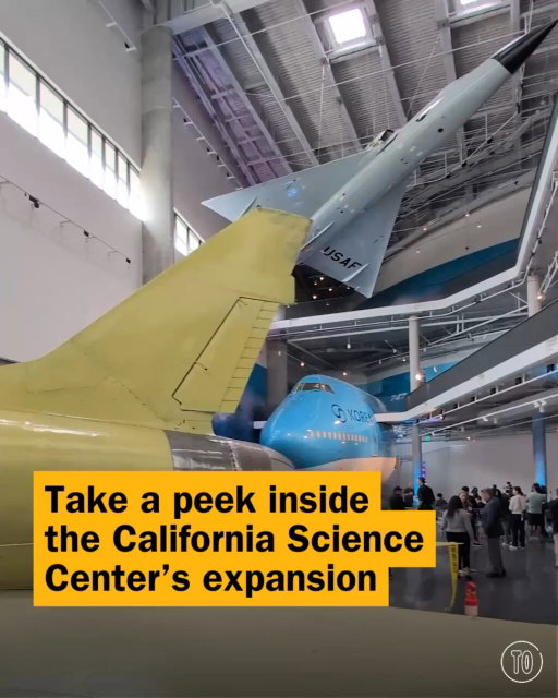 You’ll be able to step inside the cockpit of a jumbo jet at the @californiasciencecenter's aviation expansion ✈️

Building construction has finished on the Samuel Oschin Air and Space Center (the free museum addition that houses Space Shuttle Endeavour), and artifact installation has started in the galleries, including four planes inside the Korean Air Aviation Gallery.

Check the link in our bio for the full story.