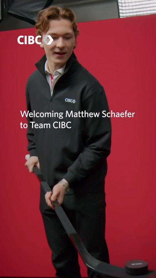 Driven. Focused. All in. 🏒 We’re excited to welcome Matthew Schaefer, rookie of the year and rising hockey star, as the newest #TeamCIBC athlete!

Matthew’s dedication on and off the ice inspires us all, and we’re proud to work alongside him to create positive change together through our shared commitment to support important causes like the #CIBCRunfortheCure.