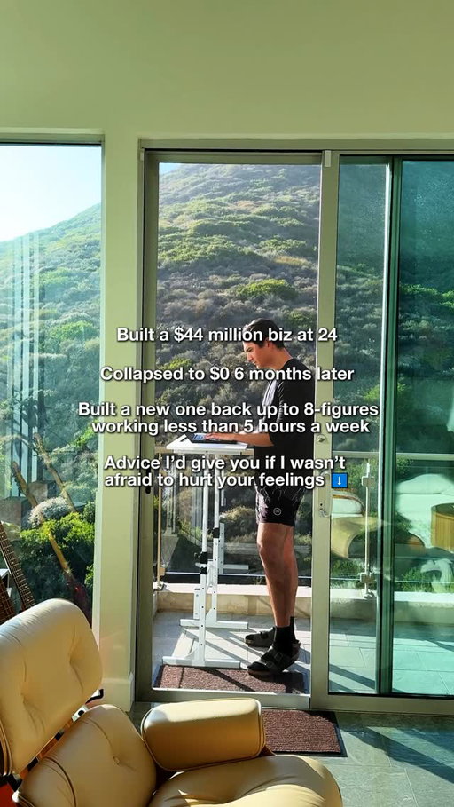 Built a $44 million business at 24. 
Lost everything 6 months later. 
Then rebuilt it to 8 figures working less than 5 hours a week.

Here’s the truth most entrepreneurs don’t want to hear:

Working harder is not a business model. 
If your income depends on you being online all day, you built yourself a high-paying job.

The entrepreneurs who actually stay wealthy build systems, leverage, and assets that scale without them.

Because real freedom comes when the business no longer depends on your time.

Comment “Scale with AI” if you want to scale to $50K a month with automation 🔗

#businessgrowth #automation #saas #entrepreneurmindset #onlinebusiness