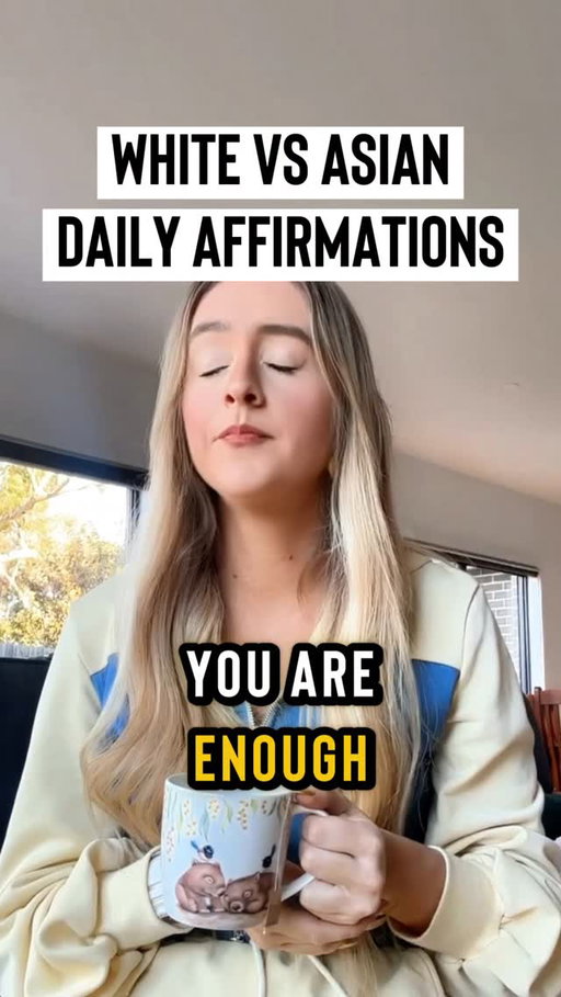 White vs Asian daily affirmations 🤣 #sketch #comedy #funny #asian