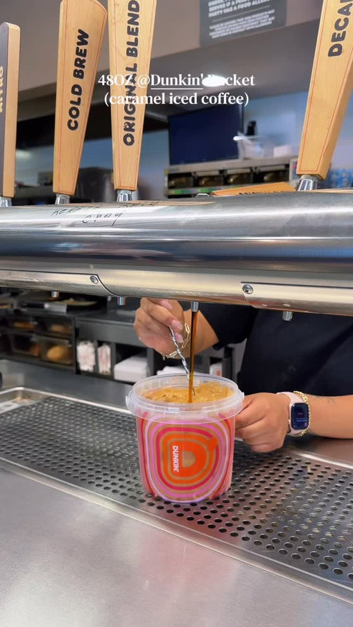 @dunkin caramel iced coffee in the 48OZ Dunkin’ bucket 🧊☕️🪣 
.
.
.
#dunkin #dunkinbucket #dunkindonuts