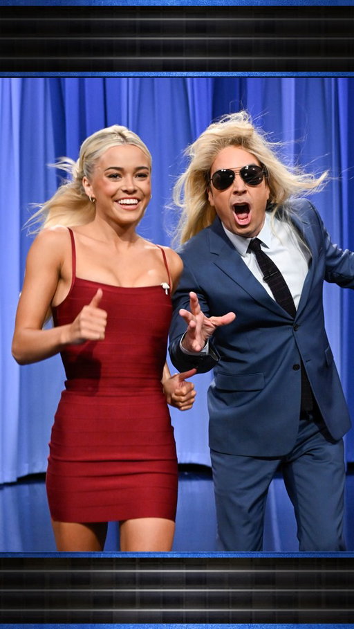 @livvydunne teaches Jimmy how to do a @baywatchtv-inspired run in slow motion! 🏖️ #FallonTonight