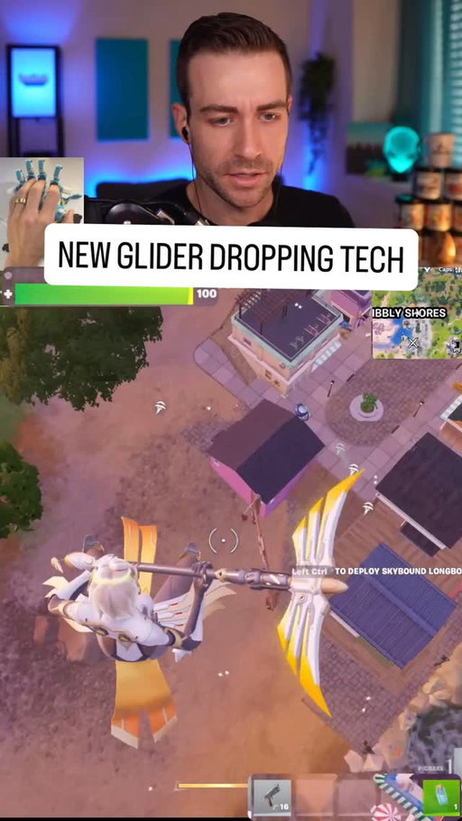 Nailed it!! New chute cutting mechanic in the Fortnite x Overwatch update 🔥 #fortnite #fortniteclips #fortnitedaily #fortniteupdate